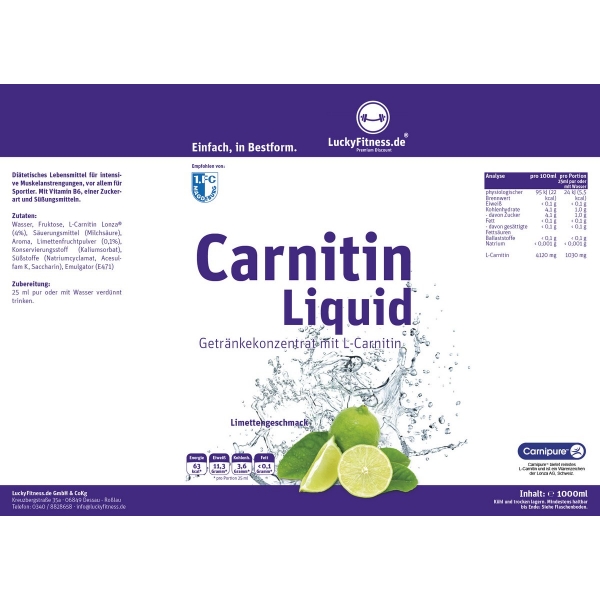 Carnitin Liquid (Lonza) (1000ml Flasche)
